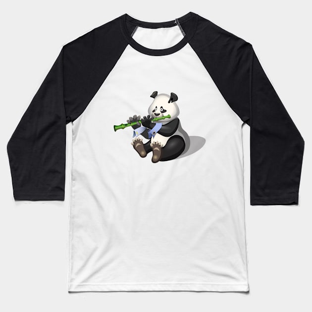 Panda musician Baseball T-Shirt by Gerchek